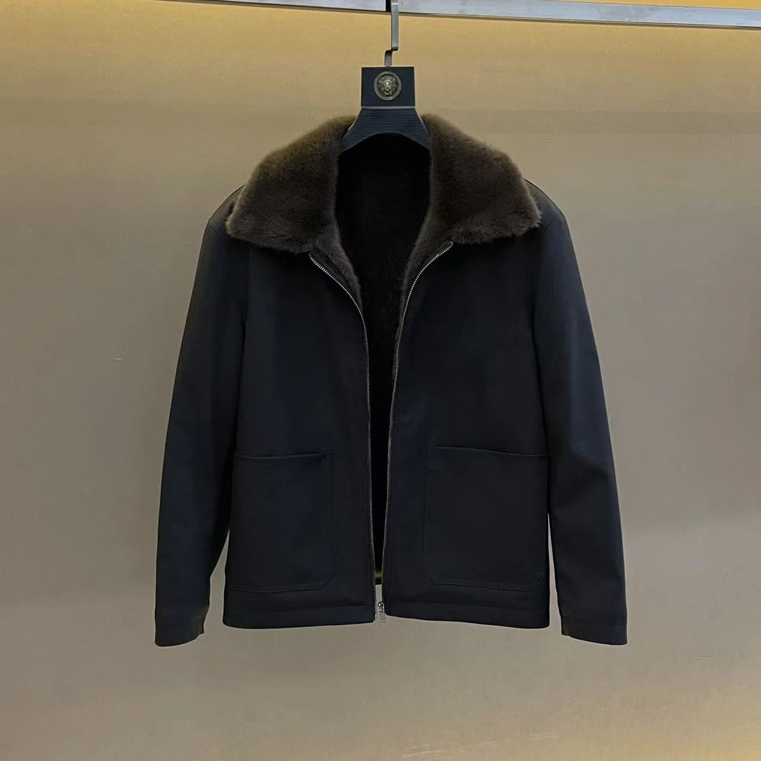 Quality Winter Clothing Jacket - เสื้อแจ็คเก็ตขนแกะคุณภาพสูง ทันสมัย เท่ และสบายๆ เสื้อผ้าผู้ชายสไตล์จีน