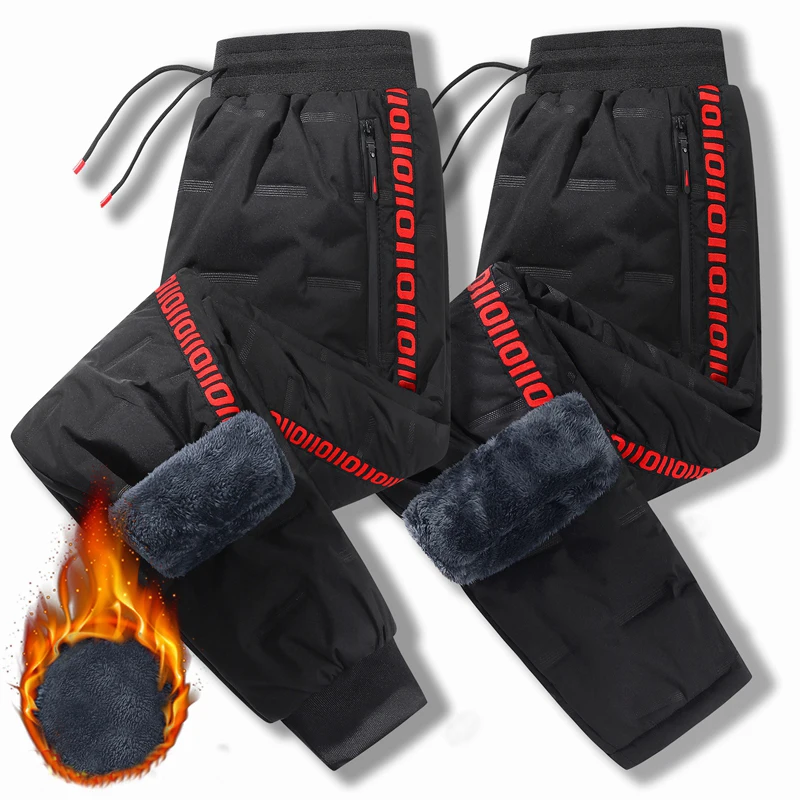 Winter Clothing Brand - ฤดูหนาว Lambswool ลงกางเกง WARM Thicken Sweatpants