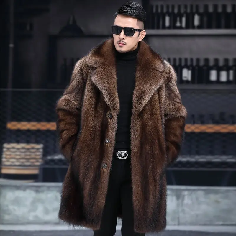 Winter Clothing Brand - แบรนด์หรูเสื้อผ้าผู้ชายเสื้อแจ็คเก็ตขนสัตว์ความยาวปานกลางเสื้อขนสัตว์เทียมคุณภาพสูงการออกแบบที่อบอุ่นหนาธุรกิจเสื้อแจ๊กเก็ต JJ992