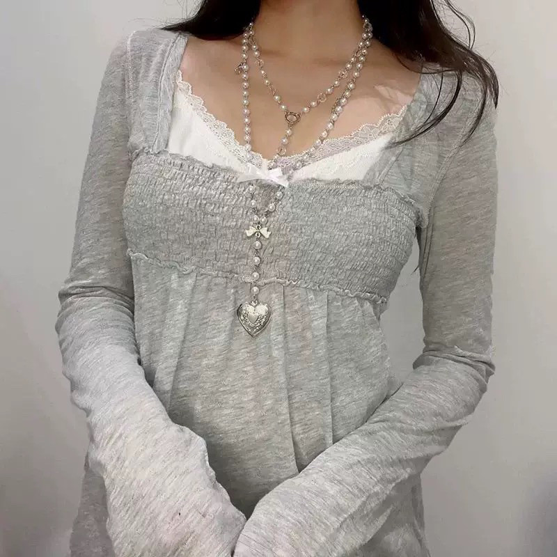 เสื้อยืดผู้หญิงสไตล์อเมริกันเร - Winter Clothing Aesthetic บทวิจารณ์และราคา