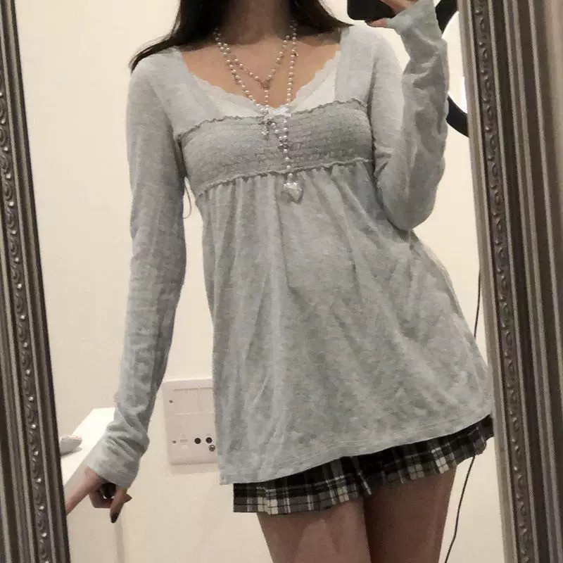 เสื้อยืดผู้หญิงสไตล์อเมริกันเร - Winter Clothing Aesthetic บทวิจารณ์และราคา