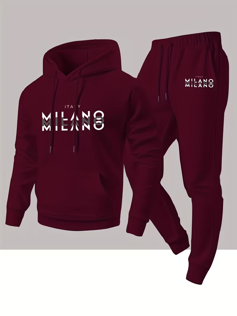 ชุดเซ็ตฮู้ดดี้แฟชั่นผู้ชายขายด - Winter Clothing Outdoor บทวิจารณ์และราคา