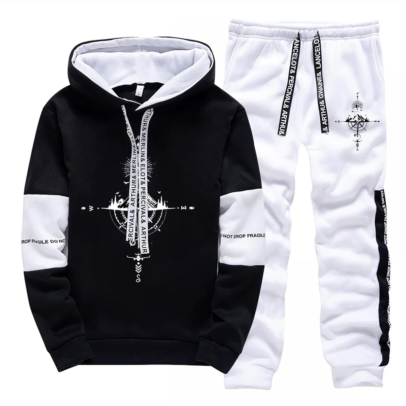 ชุดวอร์มผู้ชายแฟชั่นลำลองสำหรั - Winter Clothing Outdoor บทวิจารณ์และราคา